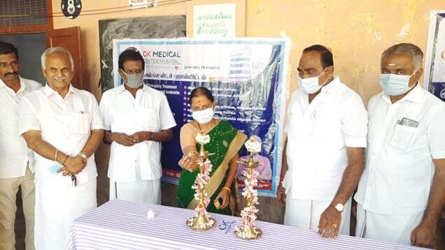 தனியார் மருத்துவமனை சார்பில் இலவச மருத்துவ முகாம்... பாஜக எம்எல்ஏ சரஸ்வதி தொடங்கிவைத்தார்!